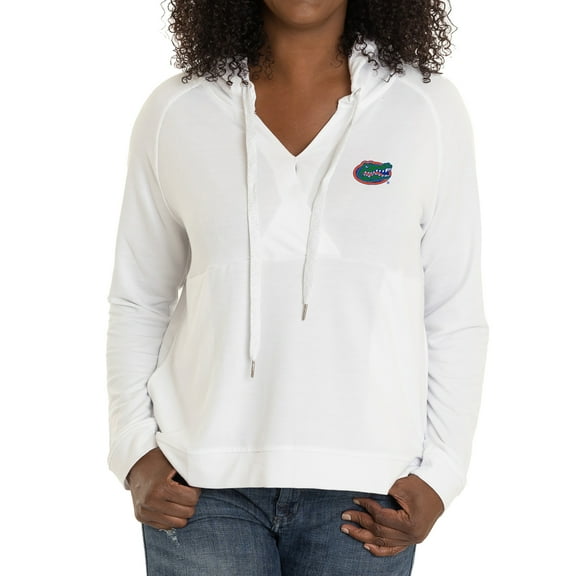 Women's  White Florida Gators Christine Pullover Hoodie