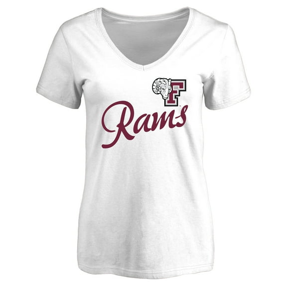 Women's White Fordham Rams Dora T-Shirt