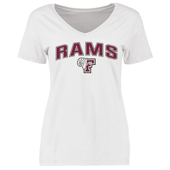 Women's White Fordham Rams Proud Mascot T-Shirt