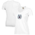 thumbnail image 1 of Women's  White Fresno State Bulldogs Logo Comfort Wash V-Neck T-Shirt, 1 of 3