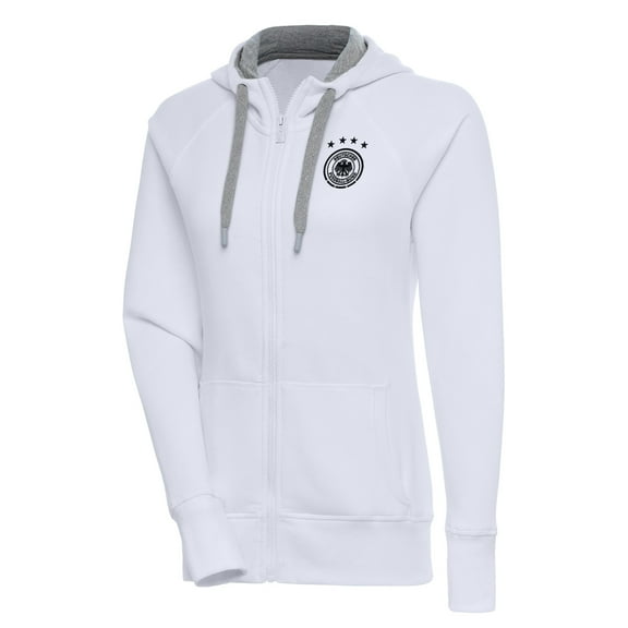 Women's White Germany National Team Takeover Full-Zip Hoodie