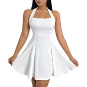 Flare White Dress
