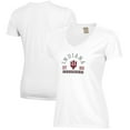 thumbnail image 1 of Women's  White Indiana Hoosiers Arch Logo Comfort Wash V-Neck T-Shirt, 1 of 3