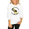 thumbnail image 1 of Women's Gameday Couture White Iowa Hawkeyes End Zone Oversized Sweatshirt, 1 of 1