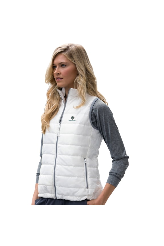 Women's White Johns Hopkins Blue Jays Apex Compressible Quilted Vest