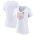 thumbnail image 1 of Women's  White Kansas City Chiefs Super Bowl LVIII Champions On Top V-Neck T-Shirt, 1 of 4