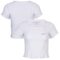 thumbnail image 1 of Women's White Kansas Jayhawks Baby Top T-Shirt, 1 of 3