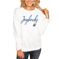 thumbnail image 1 of Women's White Kansas Jayhawks Win the Day Pullover Sweatshirt, 1 of 2