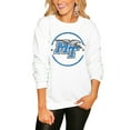 thumbnail image 1 of Women's Gameday Couture White MTSU Blue Raiders End Zone Oversized Sweatshirt, 1 of 1