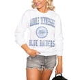 thumbnail image 1 of Women's White MTSU Blue Raiders  Seal of Approval Oversized Perfect Pullover Sweatshirt, 1 of 1