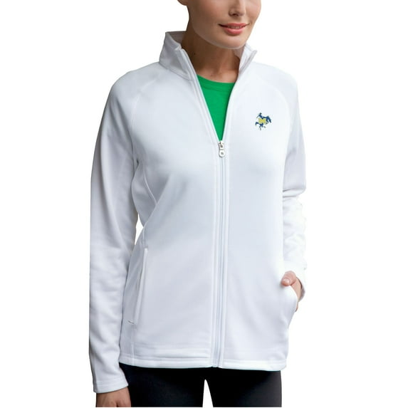 Women's White McNeese State Cowboys Brushed Back Micro-Fleece Full-Zip Jacket