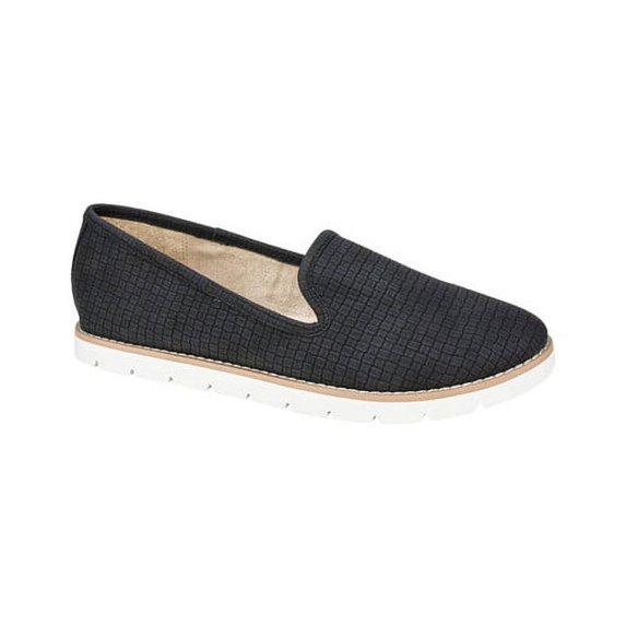 Women's White Mountain Denny Smoking Flat Black Size 8.5 M