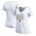 thumbnail image 1 of Women's White New Jersey Devils City Pride V-Neck T-Shirt, 1 of 3
