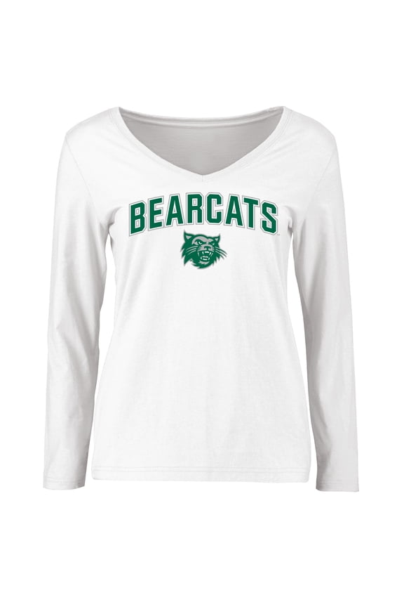Women's White Northwest Missouri State Bearcats Proud Mascot Long Sleeve T-Shirt