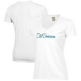 thumbnail image 1 of Women's  White Ohio Dominican Panthers Script Logo Comfort Wash V-Neck T-Shirt, 1 of 3