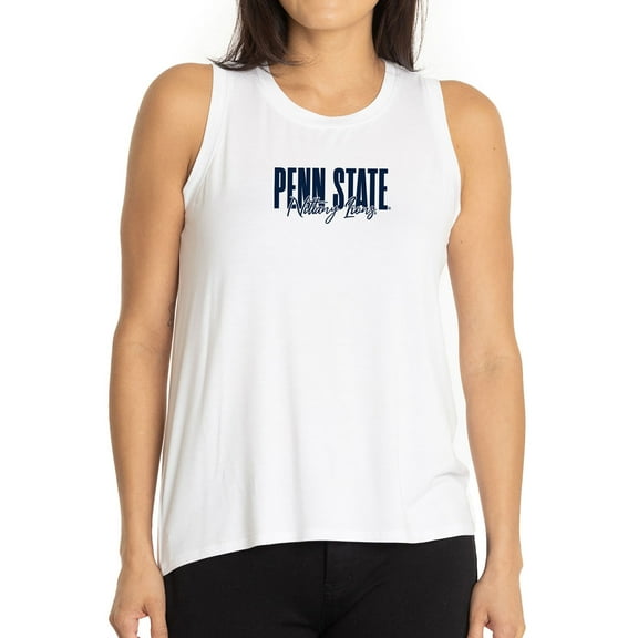 Women's White Penn State Nittany Lions A-Line Hannah High Neck Tank Top