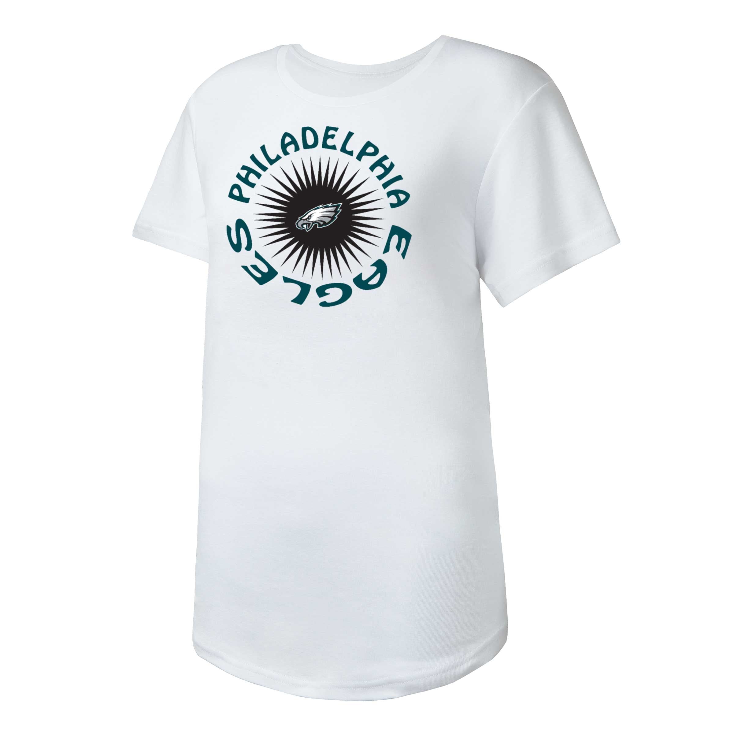 Women's White Philadelphia Eagles Downtime T-Shirt 