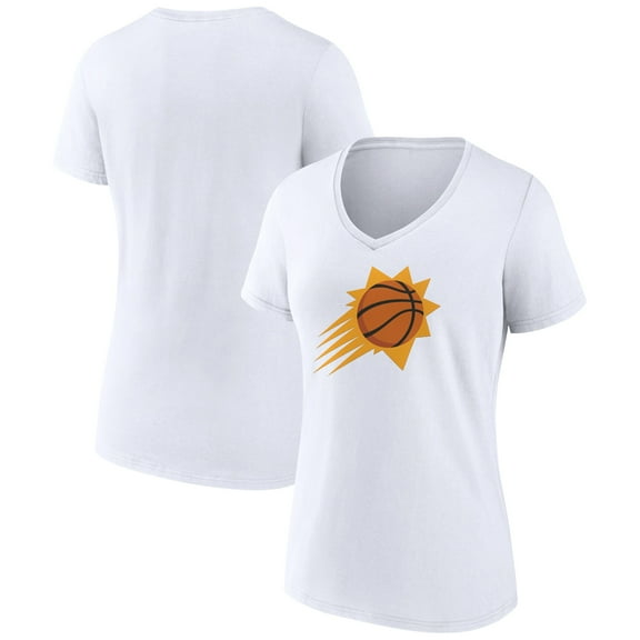 Women's White Phoenix Suns Alternate Logo V-Neck T-Shirt