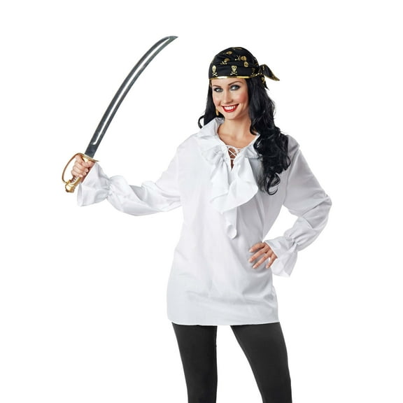 Women's White Pirate Shirt