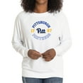 thumbnail image 1 of Women's White Pitt Panthers Rylee Raglan Tri-Blend Long Sleeve T-Shirt, 1 of 2