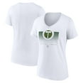 thumbnail image 1 of Women's White Portland Timbers Retreat V-Neck T-Shirt, 1 of 3
