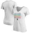 thumbnail image 1 of Women's White San Diego Padres City Pride V-Neck T-Shirt, 1 of 3