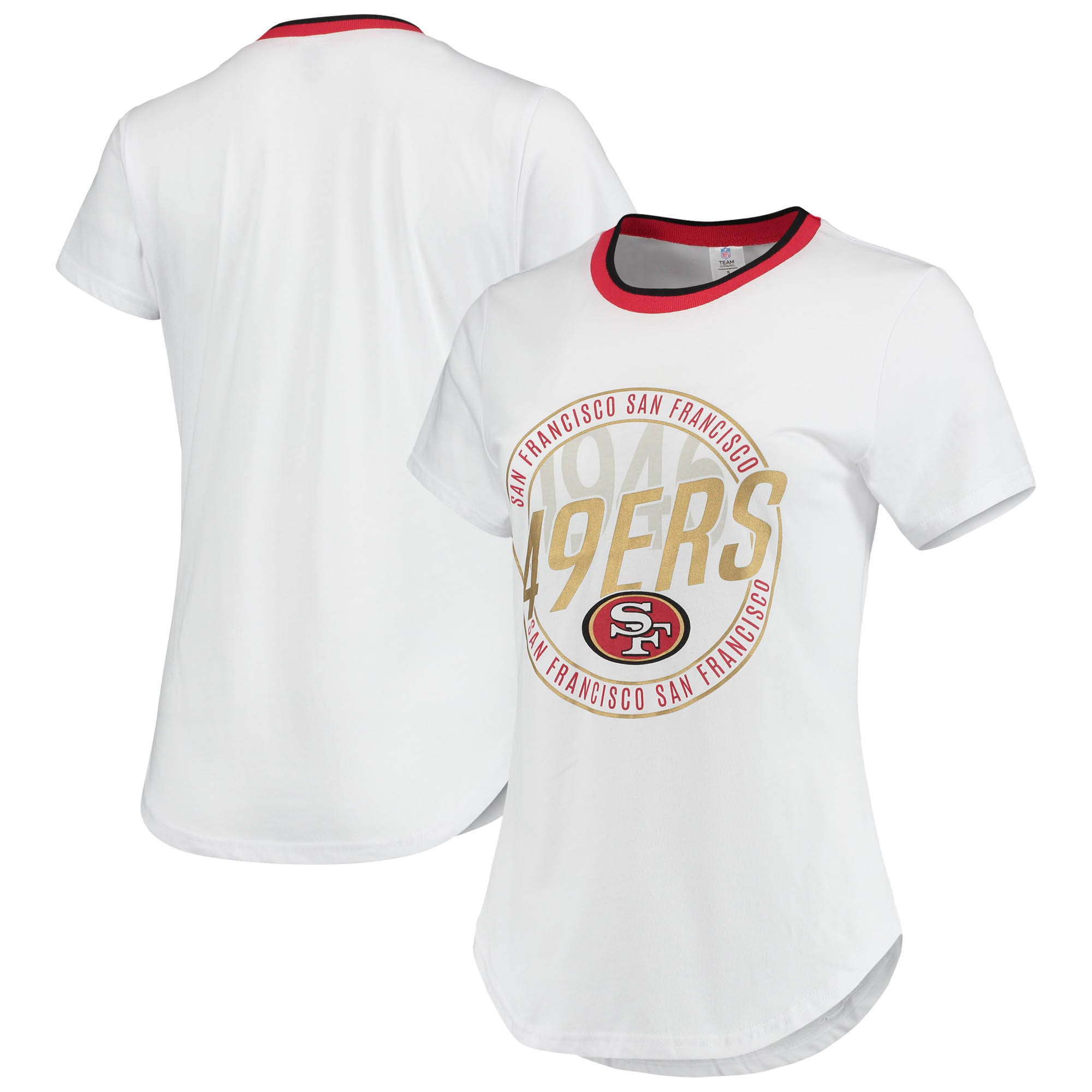 Women's White San Francisco 49ers Poised T-Shirt 
