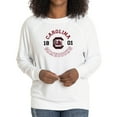 thumbnail image 1 of Women's White South Carolina Gamecocks Rylee Raglan Tri-Blend Long Sleeve T-Shirt, 1 of 2