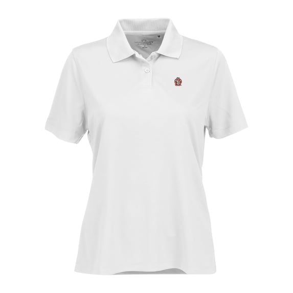 Women's White South Dakota Coyotes Vansport Omega Plus Size Tech Polo