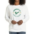 thumbnail image 1 of Women's White South Florida Bulls Rylee Raglan Tri-Blend Long Sleeve T-Shirt, 1 of 2