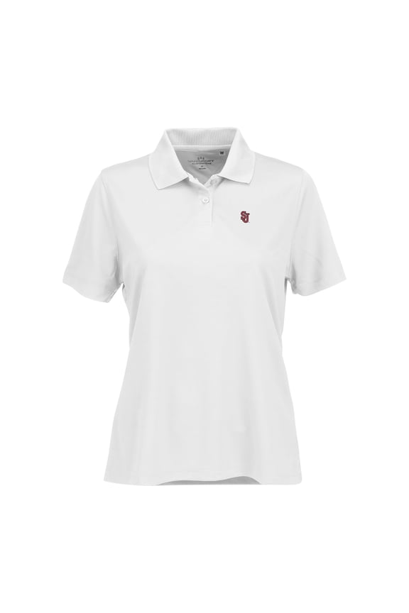 Women's White St. John's Red Storm Vansport Omega Plus Size Tech Polo