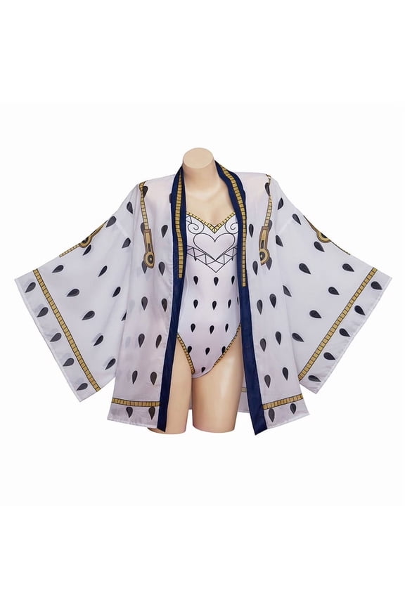 Women's White Swimsuit Set Beach Robe Luxury Resort Style Fashion Outfit Wear