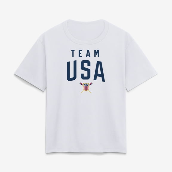 Women's-White Team USA Summer Games Rowing T-Shirt