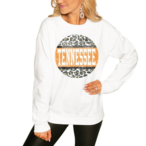 Women's White Tennessee Volunteers Scoop & Score Pullover Sweatshirt