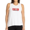 thumbnail image 1 of Women's White Texas Tech Red Raiders A-Line Hannah High Neck Tank Top, 1 of 2