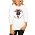 thumbnail image 1 of Women's Gameday Couture White Texas Tech Red Raiders End Zone Oversized Sweatshirt, 1 of 1