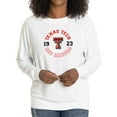thumbnail image 1 of Women's White Texas Tech Red Raiders Rylee Raglan Tri-Blend Long Sleeve T-Shirt, 1 of 2