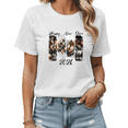thumbnail image 1 of Women's White Tshirt Graphic Tees Shirts 2026 Happy New Year Luxury Collage Design Casual Tops S-5XL, 1 of 5