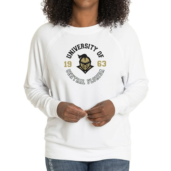 Women's White UCF Knights Rylee Raglan Tri-Blend Long Sleeve T-Shirt