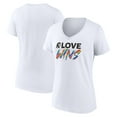 thumbnail image 1 of Women's White USC Trojans Love Wins V-Neck T-Shirt, 1 of 3