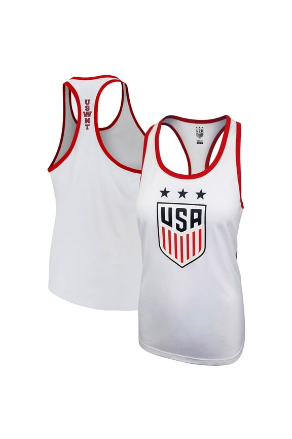 Women's White USWNT Soccer Tank Top