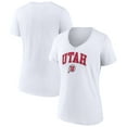 thumbnail image 1 of Women's White Utah Utes Campus V-Neck T-Shirt, 1 of 3