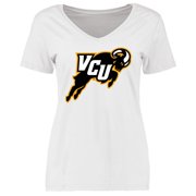Womens White VCU Rams Secondary Logo T-Shirt