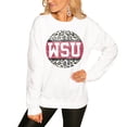 thumbnail image 1 of Women's White Washington State Cougars Scoop & Score Pullover Sweatshirt, 1 of 1