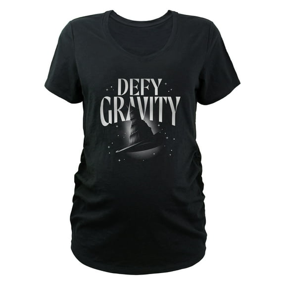Women's Wicked Defy Gravity Elphaba Witch Hat Maternity  Graphic T-Shirt