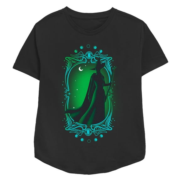 Women's Wicked Elphaba Silhouette Frame  Graphic T-Shirt