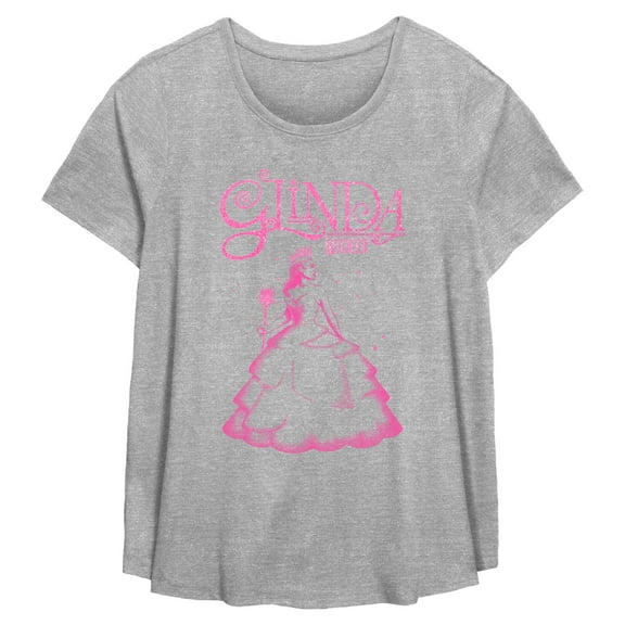 Women's Wicked Glinda Distressed  Graphic T-Shirt