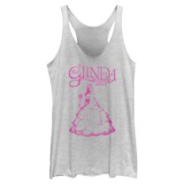 Women's Wicked Glinda Distressed  Racerback Tank Top