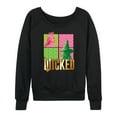 thumbnail image 1 of Wicked - Elphaba And Glinda Gold Logo - Women's French Terry Pullover Long Sleeve Shirt, 1 of 4