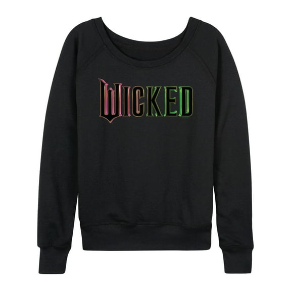 Wicked - Theatrical Logo - Women's French Terry Pullover Long Sleeve Shirt